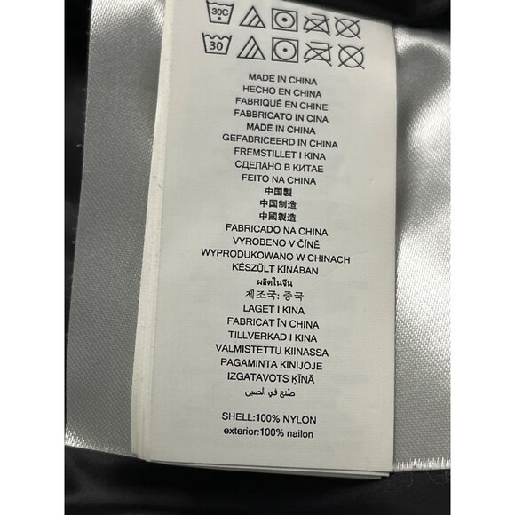 Michael Kors Womens Black Nylon Puffer Jacket Zip-Up With High Collar Size XXS - Picture 10 of 11